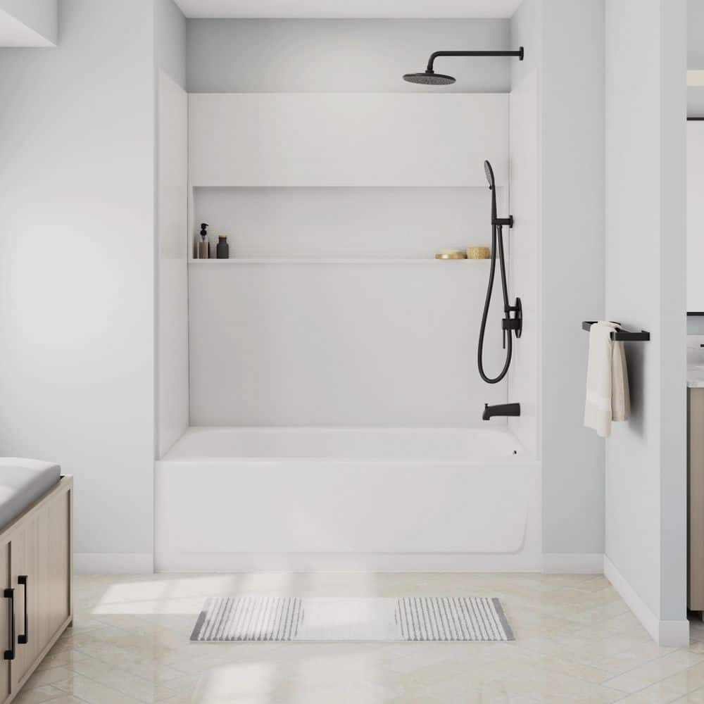 Bootz Industries Mauicast 60 in. x 32 in. Alcove Soaking Bathtub