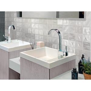 Gray 4 in. x 4 in. Polished and Honed Ceramic Mosaic Tile (50 Cases/269 sq. ft./Pallet)
