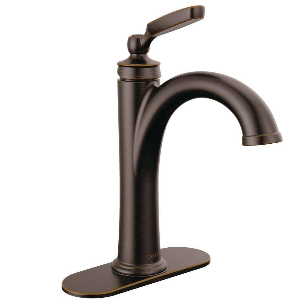 Venetian Bronze 10" Modern Single Hole Metal Bathroom Faucet