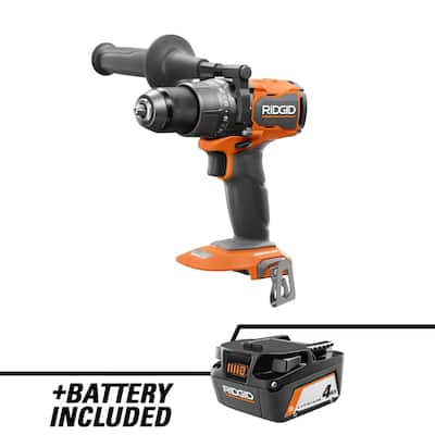 18V Brushless Cordless 1/2 in. Hammer Drill with 18V Lithium-Ion 4.0 Ah Battery