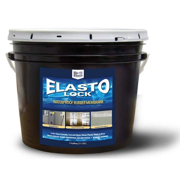 3 Gal. Gray Exterior Damp-Proof Rubber Membrane Coating and Waterproofer