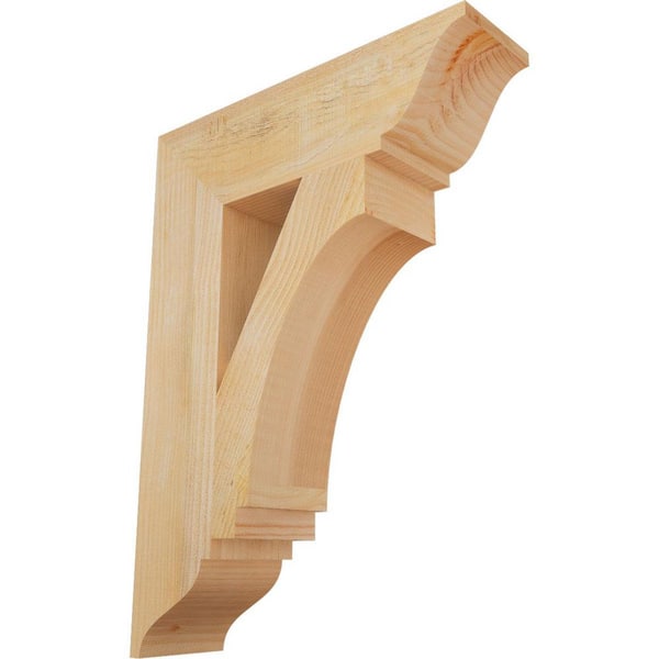 Ekena Millwork 6 in. x 30 in. x 22 in. Douglas Fir Imperial Traditional Rough Sawn Bracket
