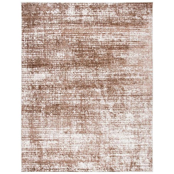 SAFAVIEH Skyler Brown/Ivory 8 ft. x 10 ft. Distressed Area Rug