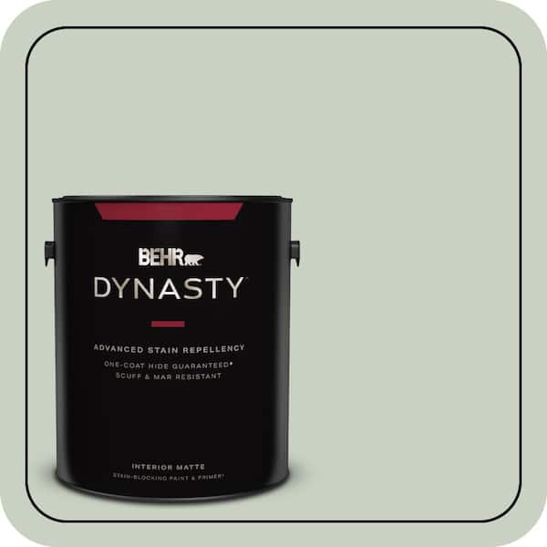 BEHR DYNASTY 1 gal. #PPU11-12 Mild Mint One-Coat Hide Matte Interior Stain-Blocking Paint & Primer