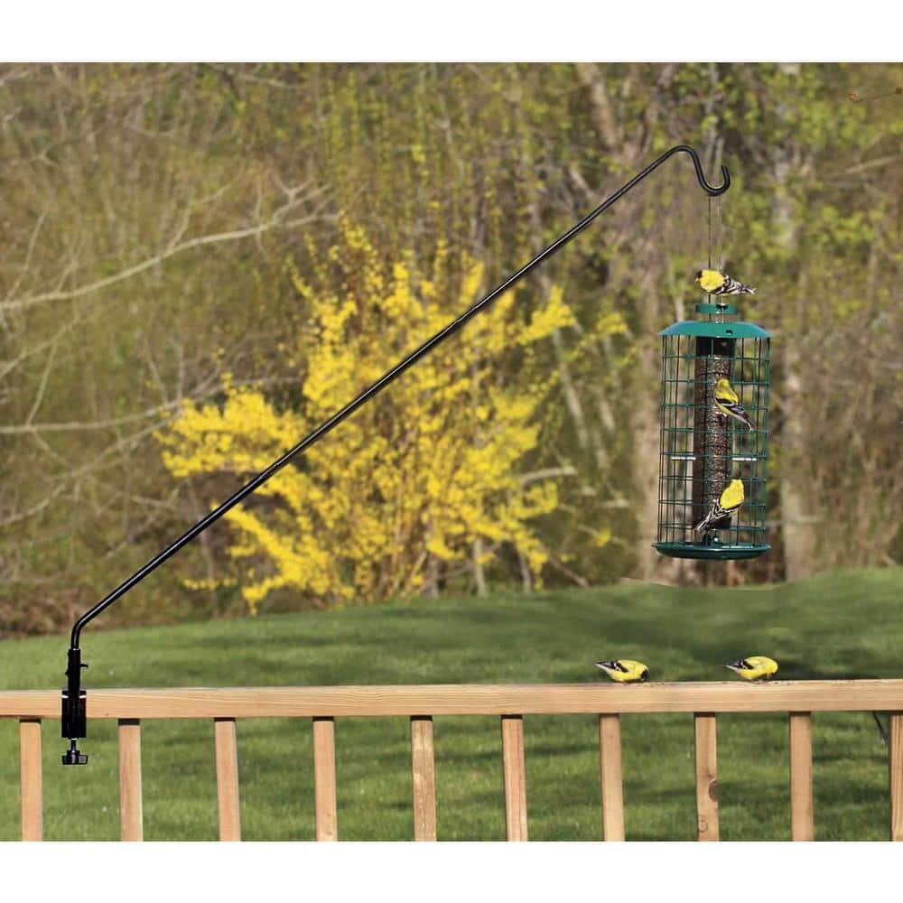 49-inch Black Powder-Coated Steel Deck Hook
