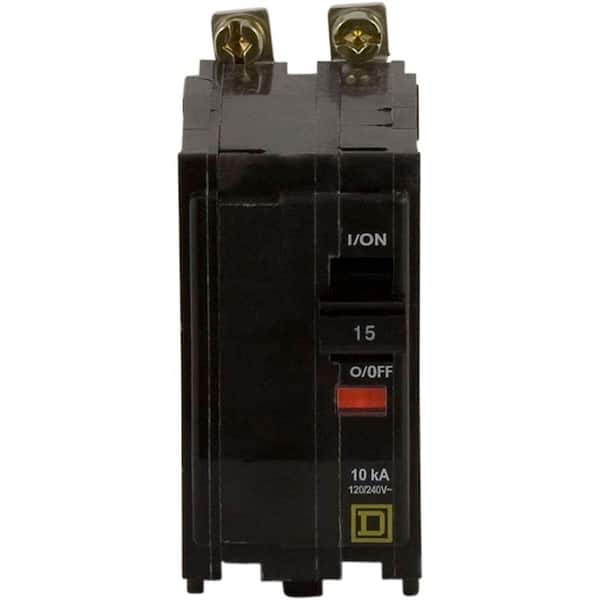 Square D QO 15 Amp 2-Pole Bolt-On Circuit Breaker