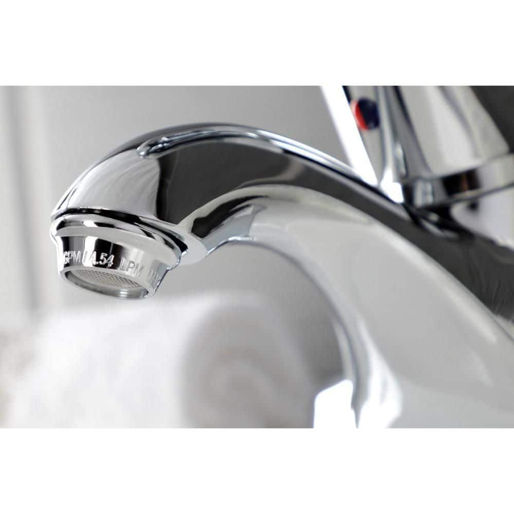 Polished Chrome Single-Handle 4-Inch Centerset Bathroom Faucet
