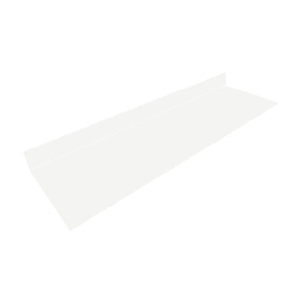 8 ft. Solid Surface Countertop in Designer White with Scratch Resistance