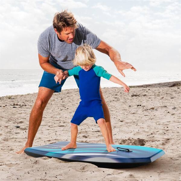 Costway 37 in. Blue EPS Core XPE Deck HDPE Bottom Crescent