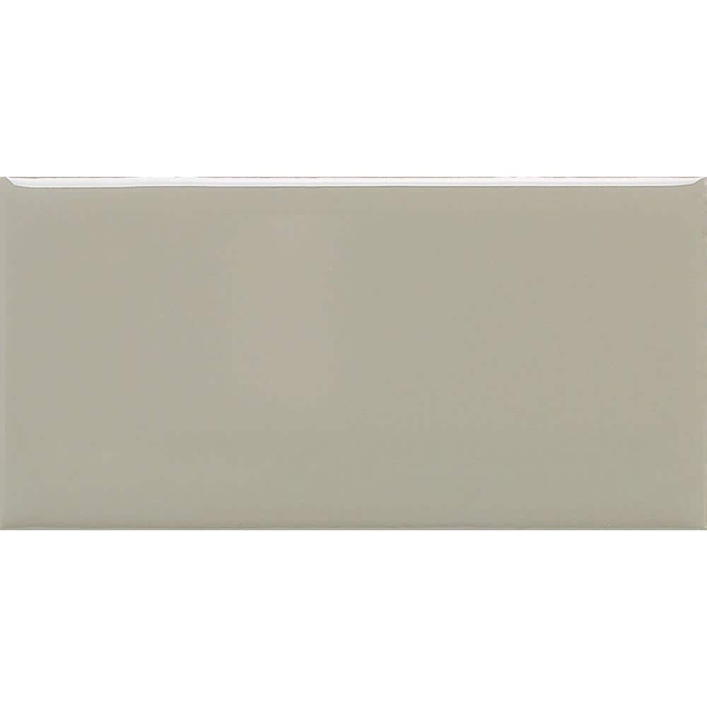 Rittenhouse Square Matte Architectural Gray 3 in. x 6 in. Ceramic Subway Wa