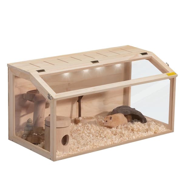 Coziwow Wooden Hamster Cage Habitats 31.5 in