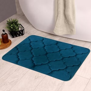 Madison Navy 17 in. x 24 in. Memory Foam Mat