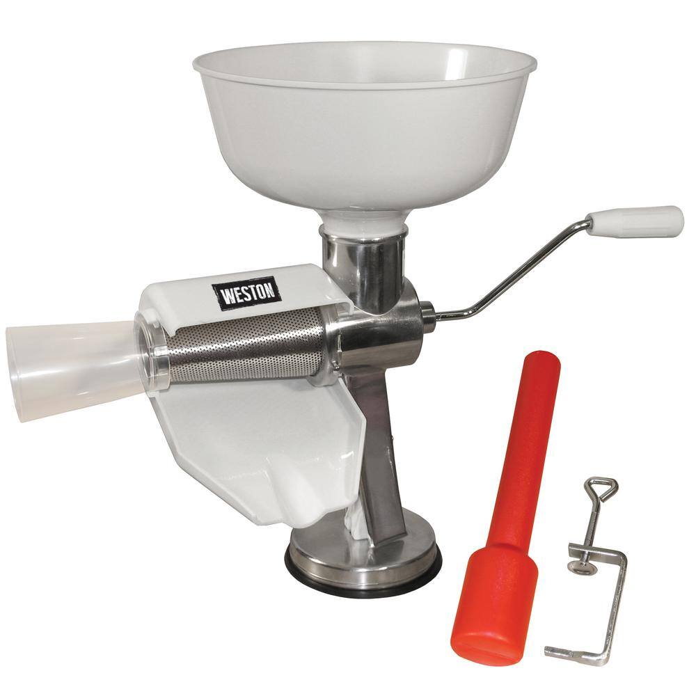 Stainless Steel Tomato Press with Food Strainer and Clamp