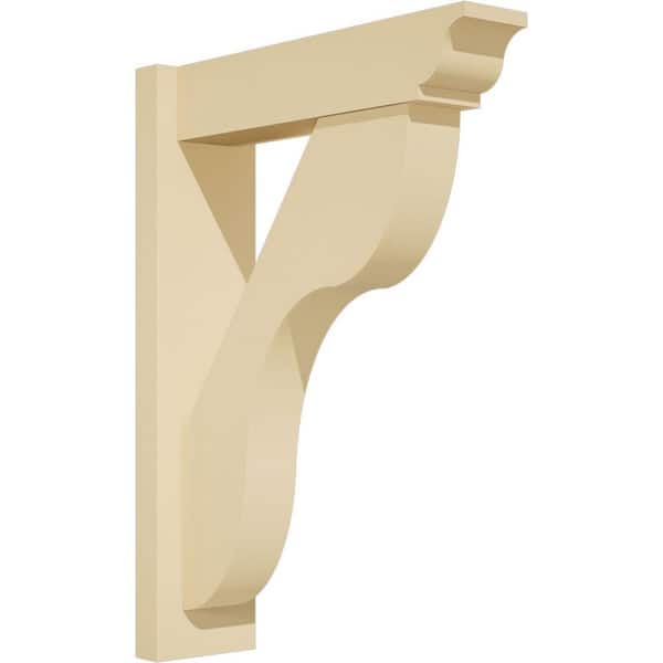 Ekena Millwork Carmel 5 in. W x 24 in. H x 18 in. D Signature Urethane Polyurethane Outlooker with Traditional Ends