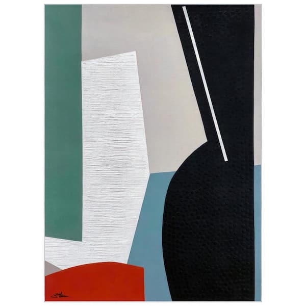 Empire Art Direct Multi-Colored 8 ft. x 10 ft. A Matter of Form I Washable Abstract Art Area Rug