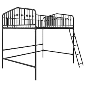 Novogratz Bushwick Metal Full Loft Bed, Black