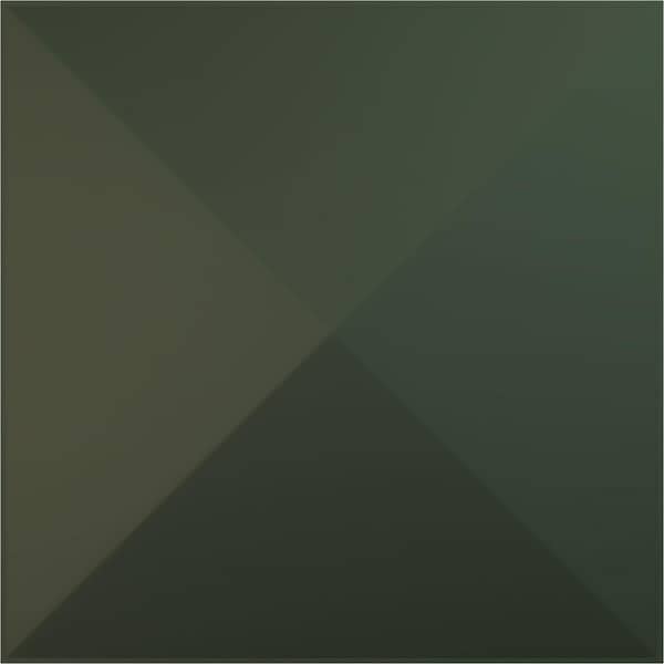 11-7/8 in. W x 11-7/8 in. H Sellek EnduraWall Decorative 3D Wall Panel, Satin Hunt Club Green (12-Pack for 11.76 Sq.Ft.)