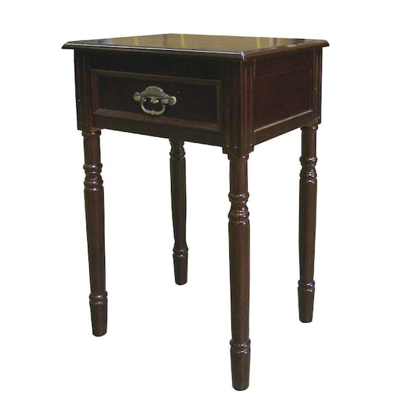 ORE INTERNATIONAL Cherry Storage End Table