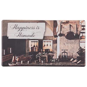 Cloud Comfort Happiness 18 in. x 30 in. Anti-Fatigue Kitchen Mat