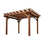 Backyard Discovery 10 ft. x 12 ft. Cedar Pergola-6214com - The Home Depot