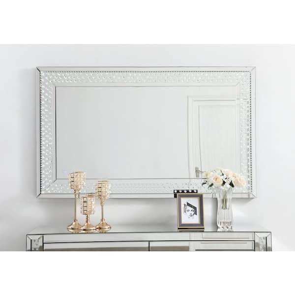 Unbranded 60in H x 36in W rectangle Clear LED Mirror