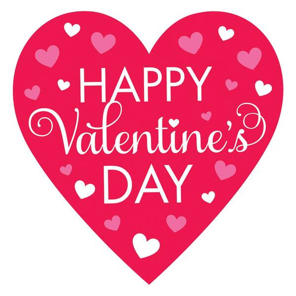 Amscan 15 5 In Valentine s Day Happy Valentine s Day Heart Cutouts 9 