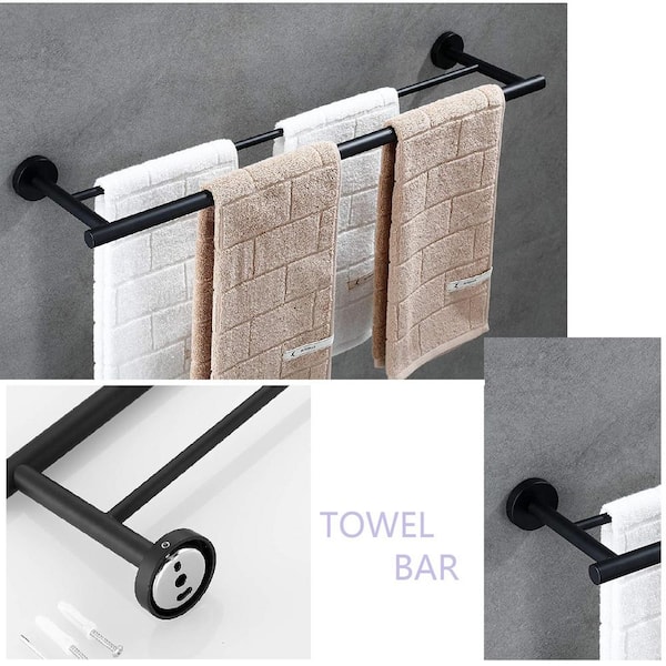 Towel Hooks for Bathrooms,Matte Black Towel Hook for Kitchen  Bathroom,SUS304 Stainless Steel Coat Hook,Heavy Duty Double Towels Holder Hooks  for Hanging Towels - China Towel Bar, Bathroom Accessories