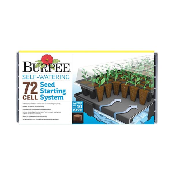 Burpee 72-Cell Self-Watering Greenhouse Seed Starter Kit