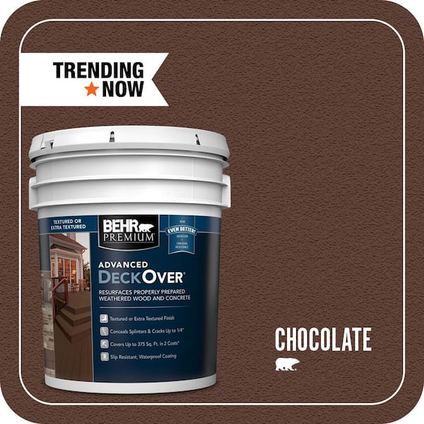 5 gal. #SC-129 Chocolate Textured Solid Color Exterior Wood and Concrete Coating