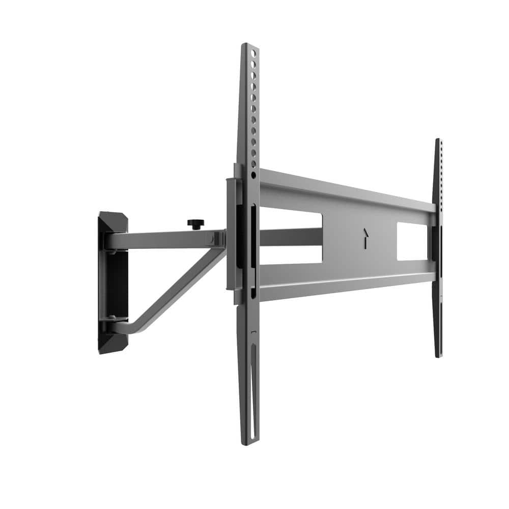 Black Full-Motion Steel Wall-Mount Bracket for 40"-60" TVs