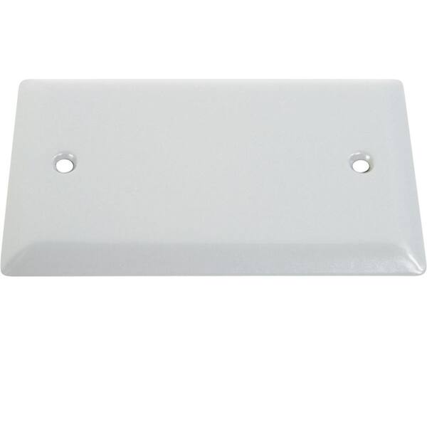 Greenfield Weatherproof Electrical Box Blank Cover - 1 Gang - White (40-Pack)