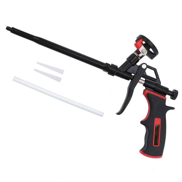 Spray Foam Dispensing Gun ExpandingTeflon Pro Dispensing Less Cleaner Insulating Foam Sealant Black