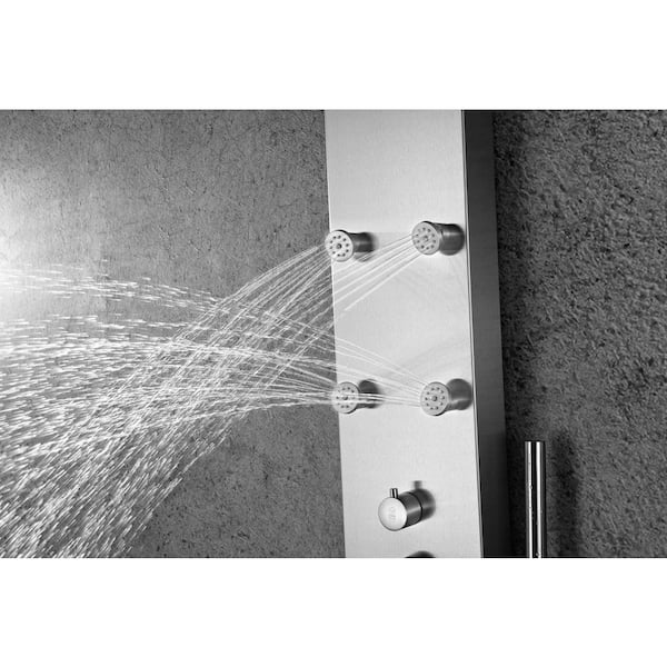 ANZZI Fontan 64 in. 6-Jetted Full Body Shower Panel with Heavy