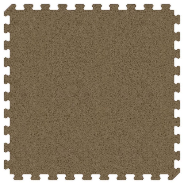 Groovy Mats Brown and Tan Reversible 24 in. x 24 in. Extra Thick Comfortable Mat (100 sq.ft. / Case)
