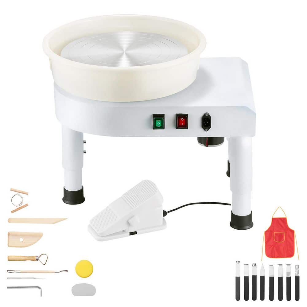 14 in. Pottery Wheel Ceramic Forming Machine 60-300 RPM Adjustable Speed Foot Pedal Detachable Basin 2025 Upgrade price history on PriceWatchPro