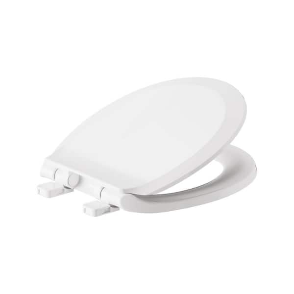Cadet Round Antimicrobial Toilet Seat in White