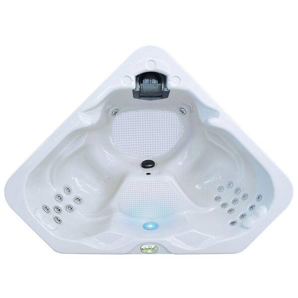 Geo Spas Plug and Play 2-Person 21-Jets Spa with Smoke Cabinet-DISCONTINUED
