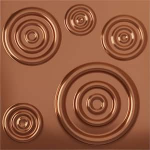19 5/8 in. x 19 5/8 in. Reece EnduraWall Decorative 3D Wall Panel, Copper (12-Pack for 32.04 Sq. Ft.)