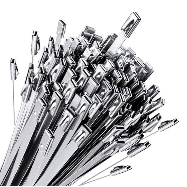 S*h様 ずとまよ Highway of Angel Chain Tie Angel Sar 11.8 in. 100-Piece Stainless Steel Chain Link Fence Tie