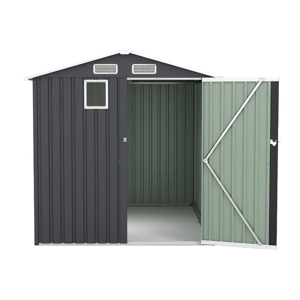 Vico 6 ft. x 8 ft. Outdoor Steel Storage Shed with Window