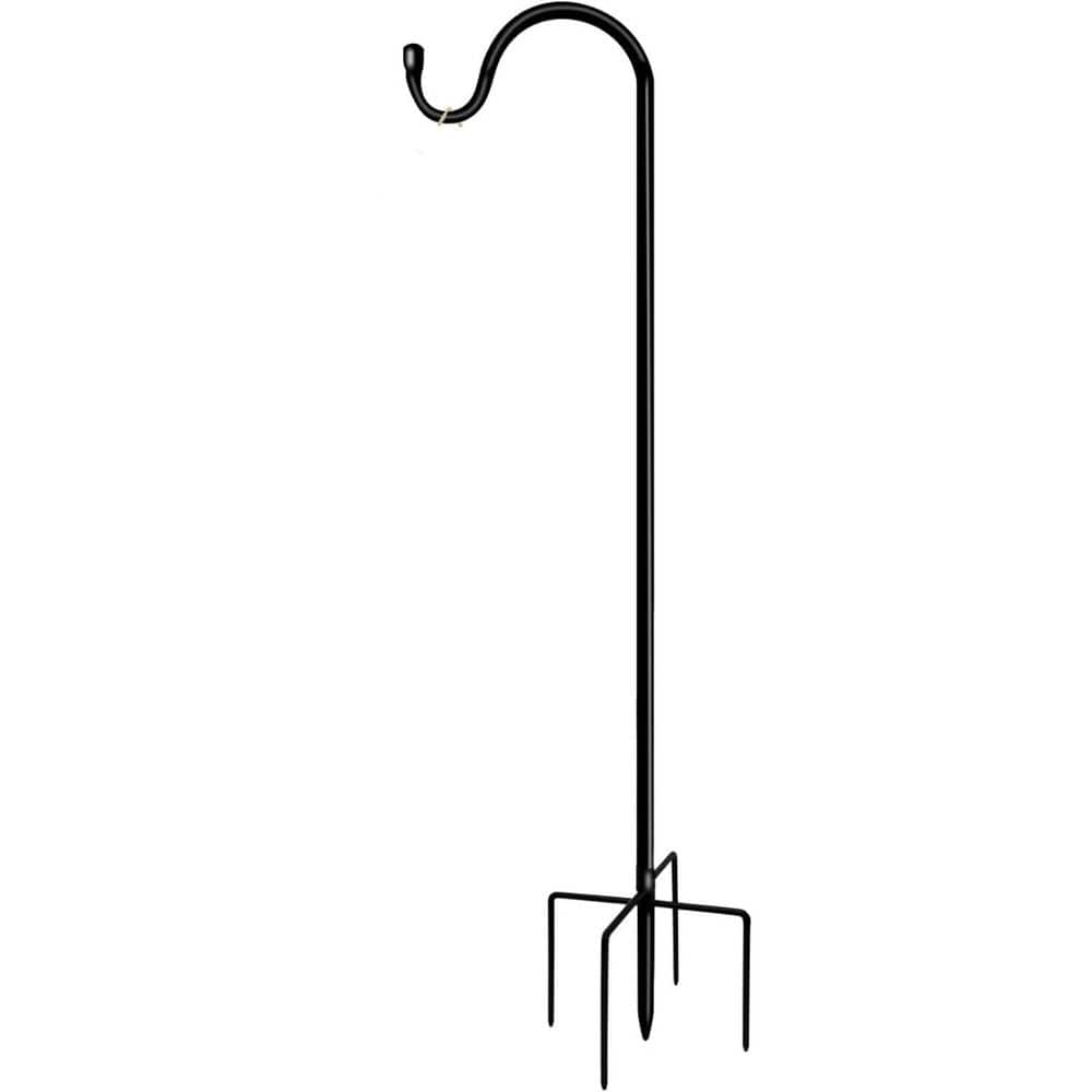 Shepherds Hooks 42 in. Outdoor Metal Garden Bird Feeder Pole with 5 Prongs Base Adjustable for Hanging Decor price history on PriceWatchPro