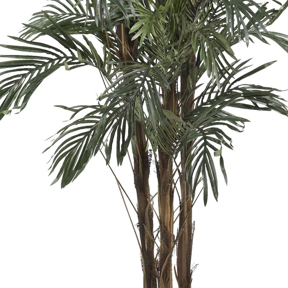 63" Green Silk Robellini Palm Tree in Black Pot