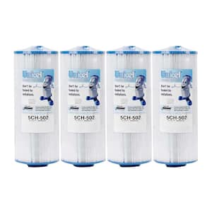 5.19 in. Dia 50 sq. ft. Replacement Pool Filter Cartridge with Bar Top Handle (4-Pack)