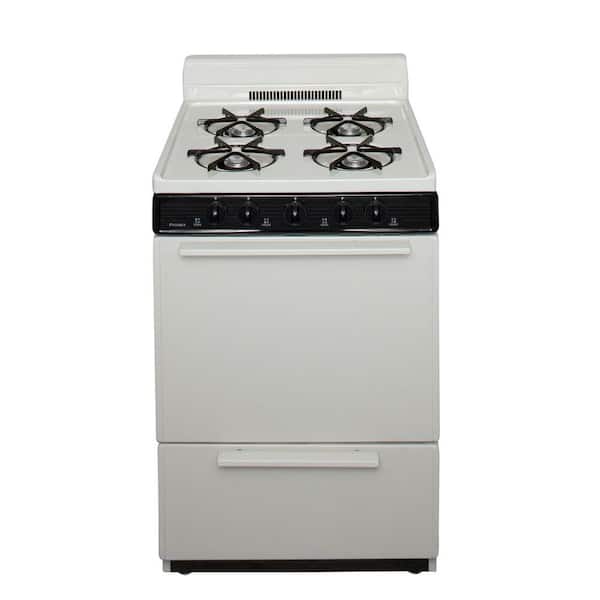 Premier 24 in. 2.97 cu. ft. Freestanding Gas Range in Biscuit