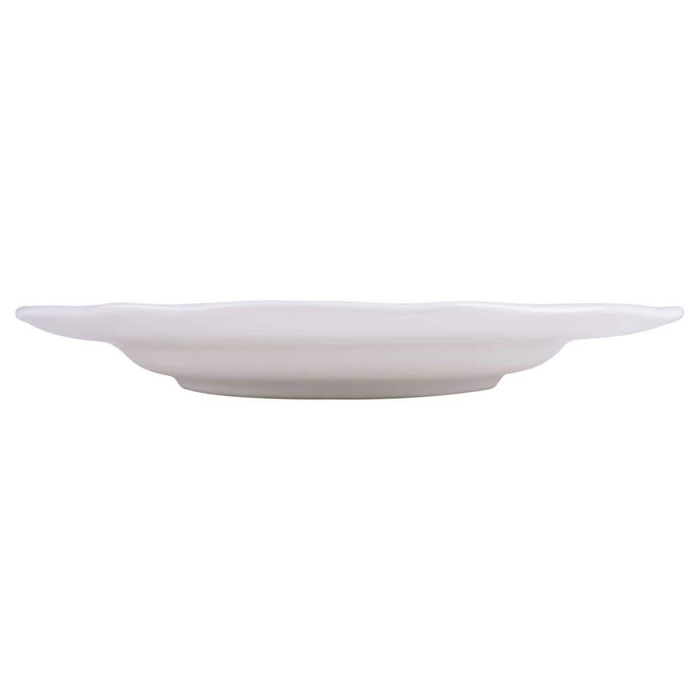 Elegant Floral White Porcelain 12-Piece Dinnerware Set