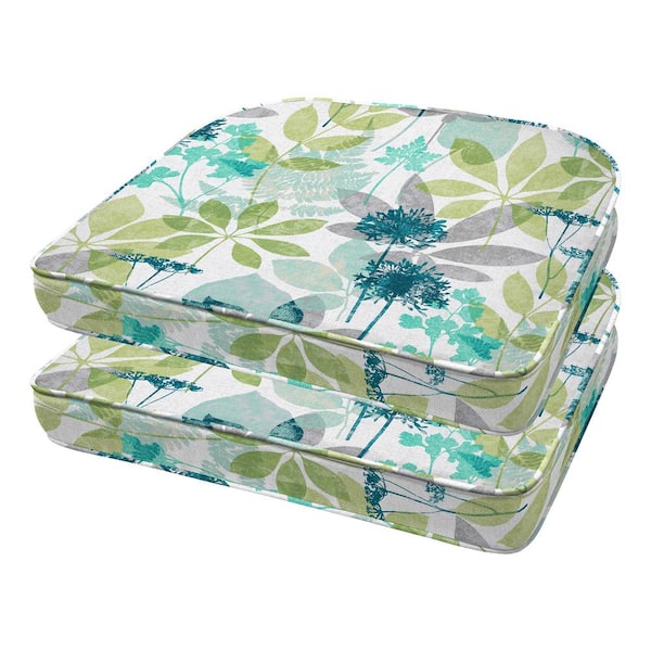 Honeycomb Mia Breeze Rounded Outdoor Seat Cushion (2-Pack)