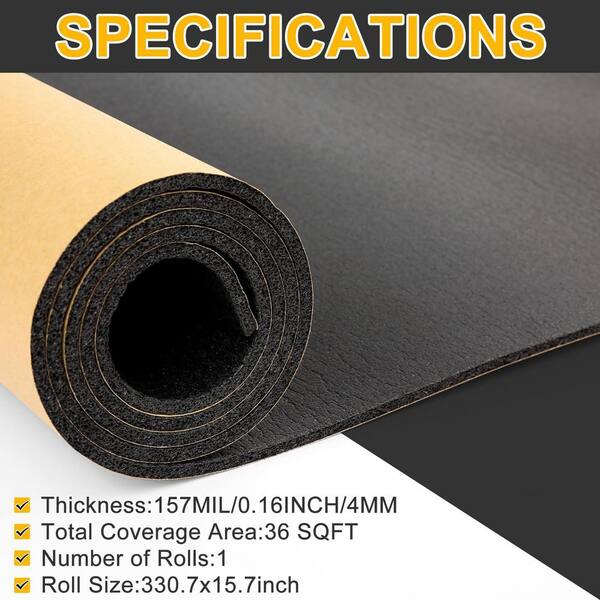 thumbnail image 2 of 12 Sheets Car Sound Deadening - 6mm Closed Cell Foam, Self-Adhesive, By Car Insulation UK 2 of 6