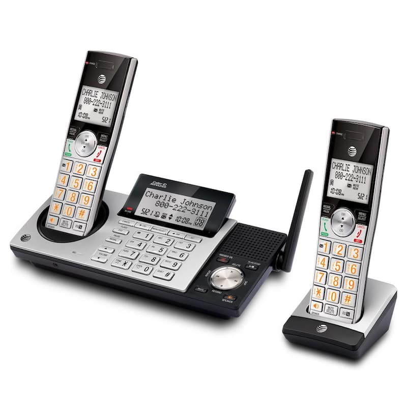 DECT 6.0 2-Handset Expandable Digital Cordless Answering System and Caller ID