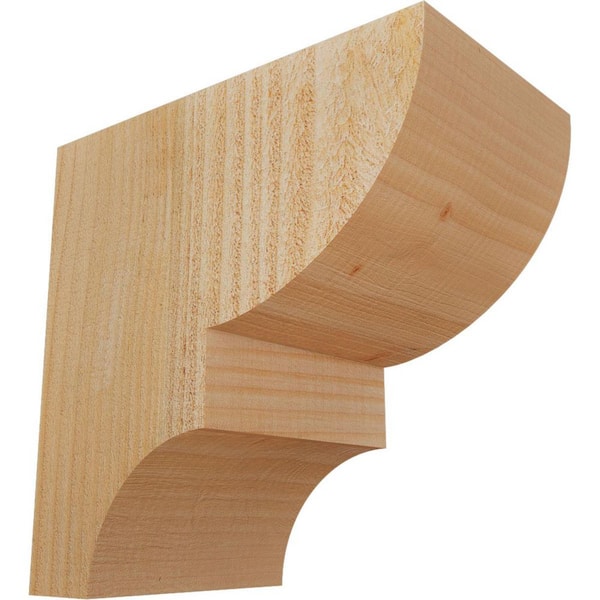 Ekena Millwork 6 in. x 10 in. x 10 in. Douglas Fir Ridgewood Rough Sawn Corbel
