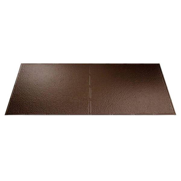 Fasade Border Fill 2 ft. x 4 ft. Argent Bronze Lay-in Ceiling Tile